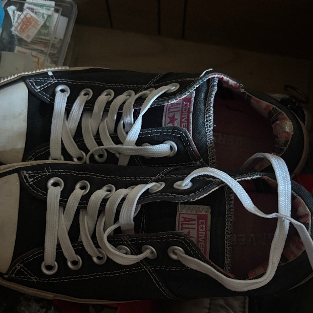 Converse Black and White Canvas Sneakers